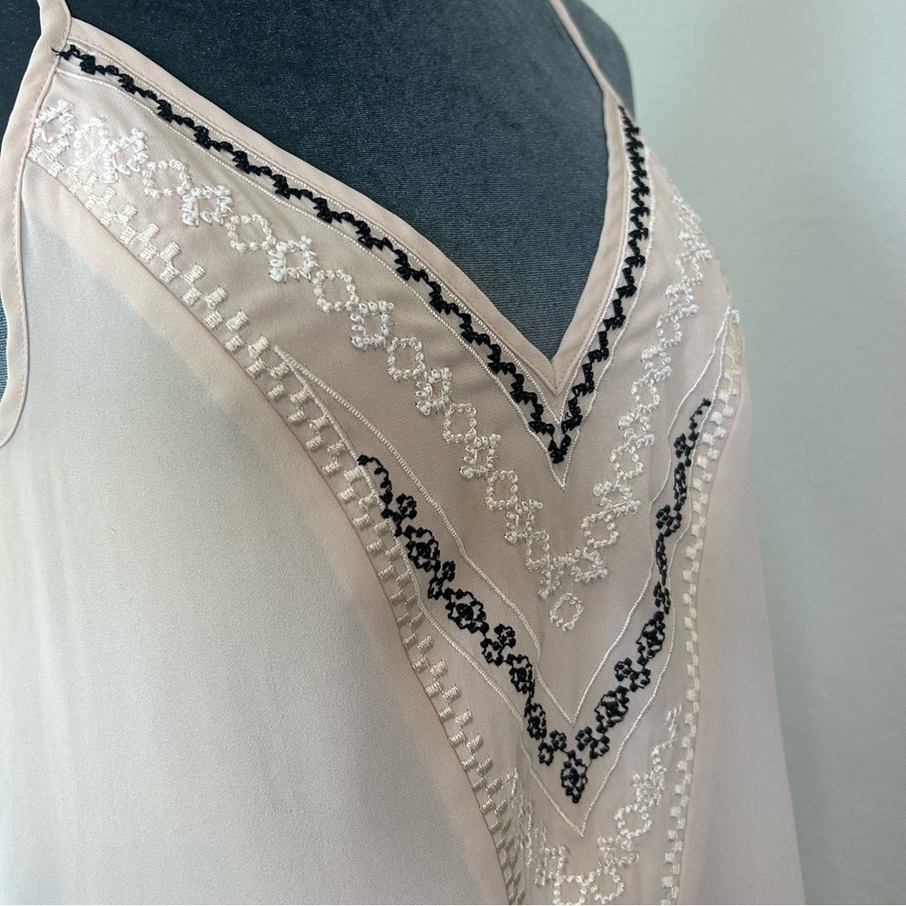 41 Hawthorn Blush V-Neck Embroidered Spaghetti-Strap Camisole - Picture 2 of 16